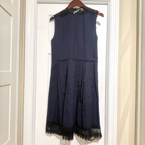 Elie Tahari Navy Blue A Line Shift Dress Size 10